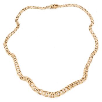 COLLIER, 18 k guld. 1976. Vikt ca 20 gram.