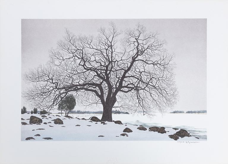 Reinhold Ljunggren, "Vinter", portfolio.