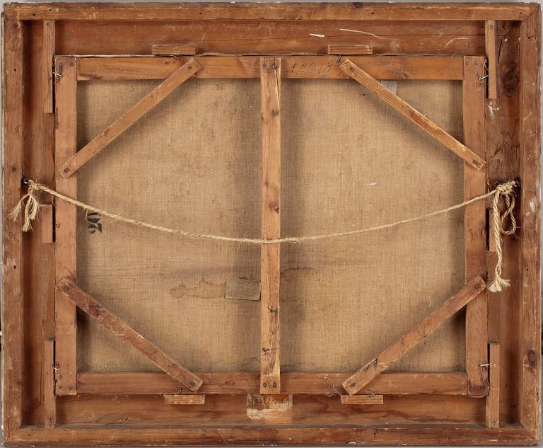 OKÄND KONSTNÄR, olja på duk, sent 1800-tal, ej sign.