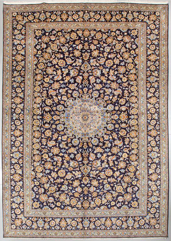 A Keshan rug, 435 x 307 cm.