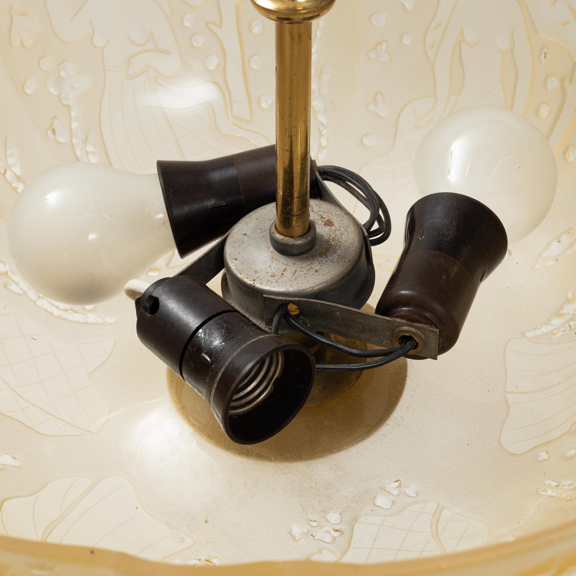 A Swedish Modern ceiling light, 1940s.