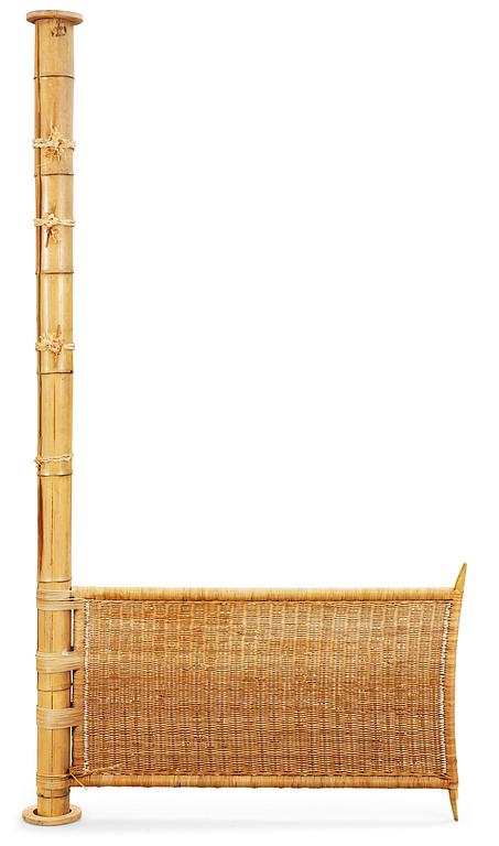 A Josef Frank bamboo and ratten headboard, Svenskt Tenn, circa 1935.