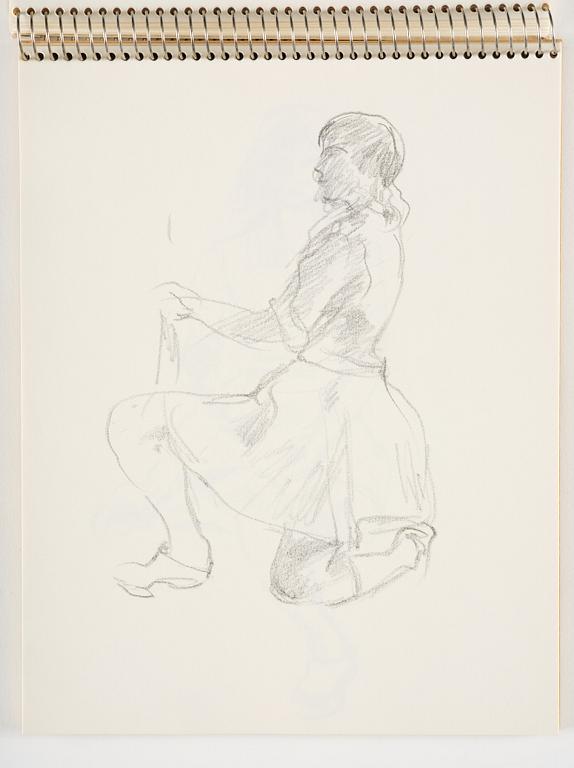 Lotte Laserstein, Sketchbook with approximately 42 drawings, of which 1 is signed.