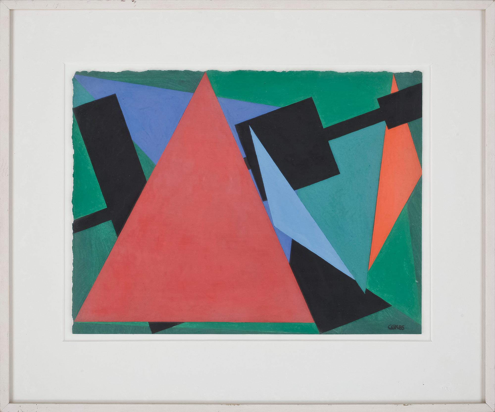 C GÖRAN KARLSSON, gouache, monogramsignerad o daterad CGK, 85.
