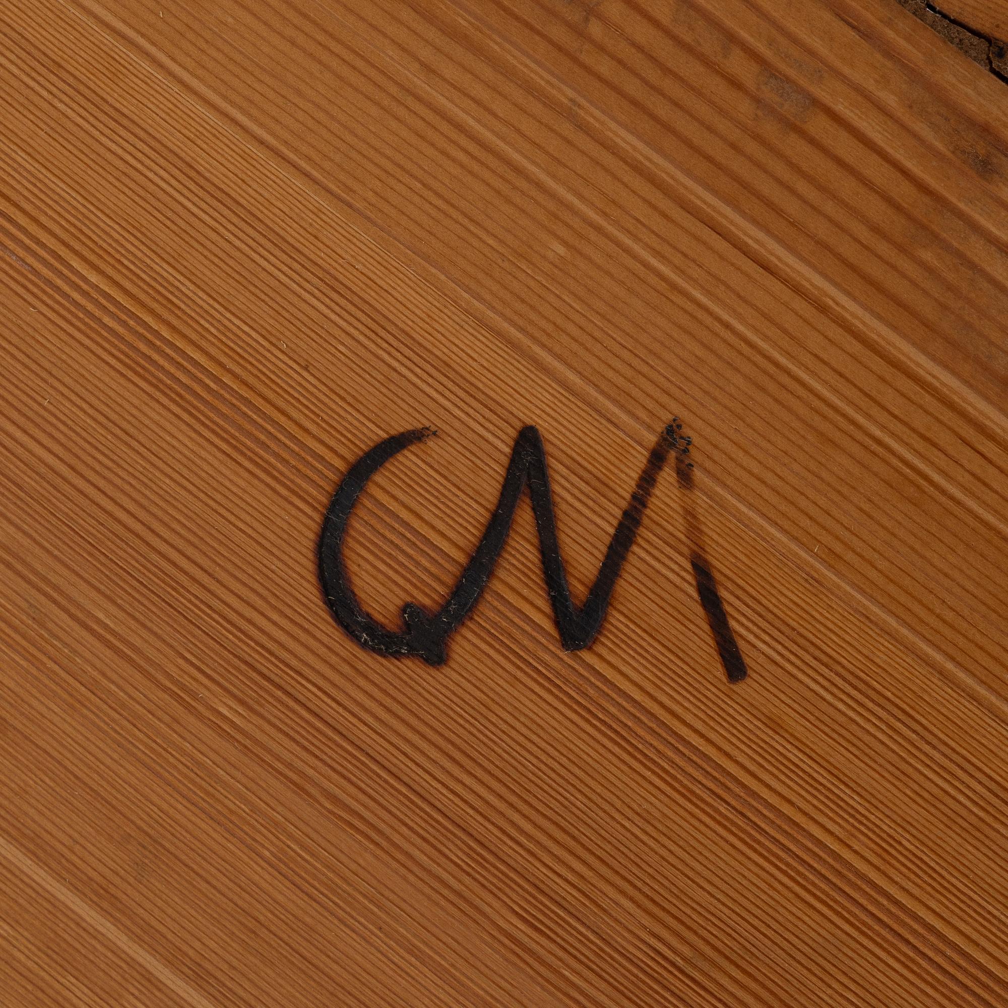 Carl Malmsten, A stained pine table, 20th century.