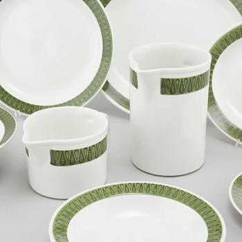 A mid 20th century "Droppar" tableware set of 23 pcs by Berit Ternell for Upsala Ekeby.