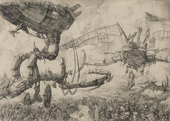 Erik Desmazières, "La grande bataille".