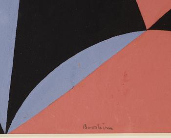 HARRY BOOSTRÖM, gouache on paper, signed Booström, executed in 1954.