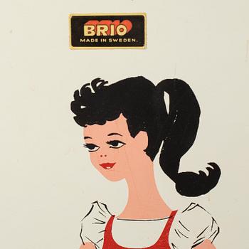 BARBIEKLÄDER & ACCESSOARER, 9 påsar samt 2 garderober, bland annat Mattel och brio, 1960-tal.