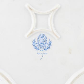 Bricka samt lockurnor, 2 st, porslin, Herend, Ungern, 1976.