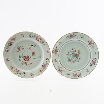 Plates 4 pcs China 18th century porcelain.