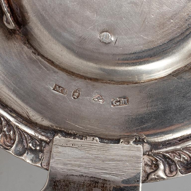 GUSTAF MÖLLENBORG, a set of silver condiment bowls, Stockholm 1842.