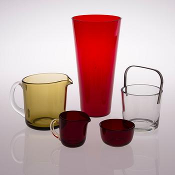 KAJ FRANCK, SERVISDELAR, 5 delar, Nuutajärvi, 1900-talets mitt.