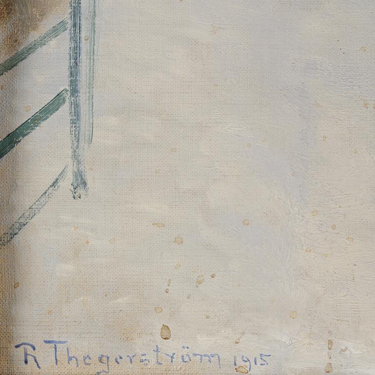 Robert Thegerström, Villa Tallbacken om vintern.