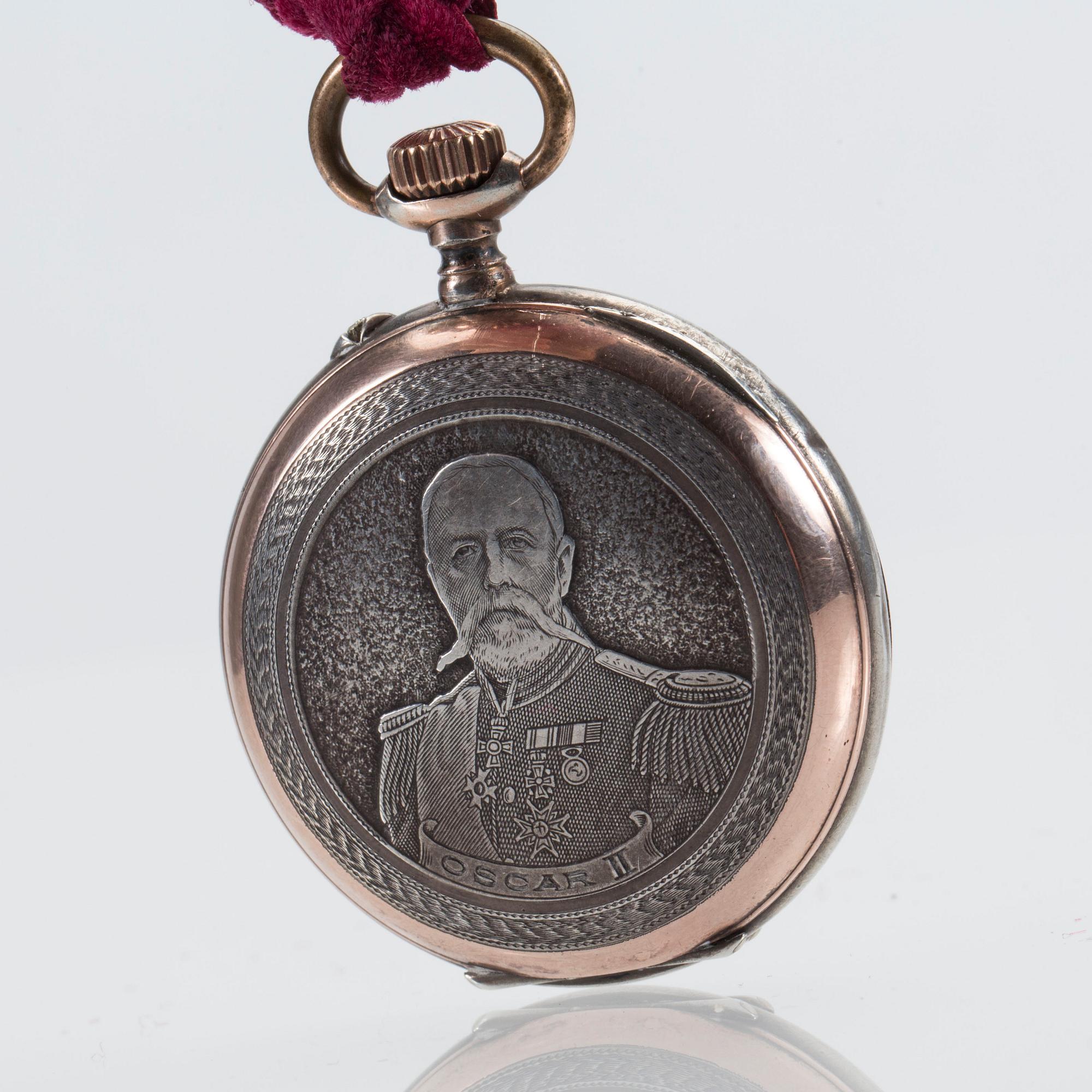 FICKUR, silver, Oscar II. Vikt ca 79 g.