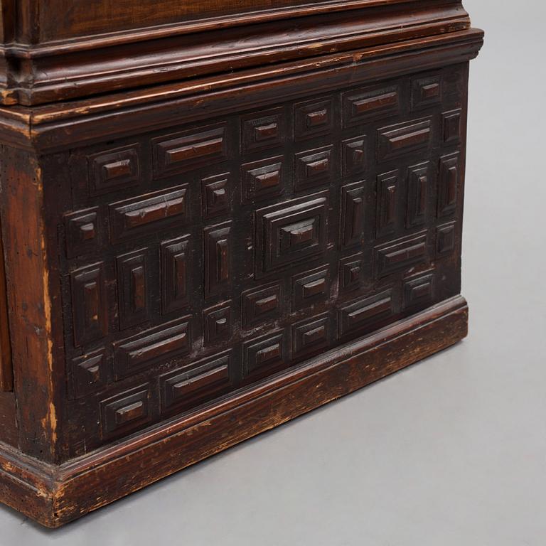 A Swedish baroque marquetry chest, later part of the 17th century,