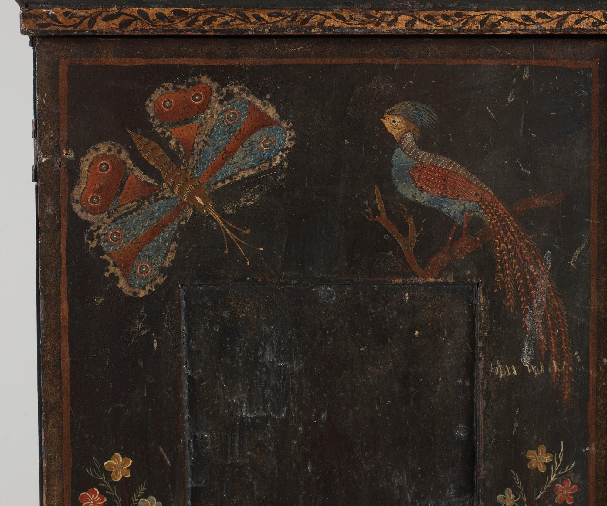 KABINETTSKÅP. Senbarock, 1700-tal.