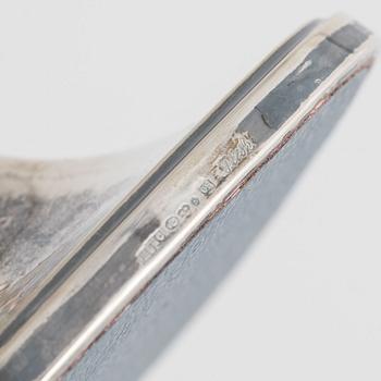 Tore Eldh, candlesticks, a pair, silver, Ceson, Gothenburg 1964.