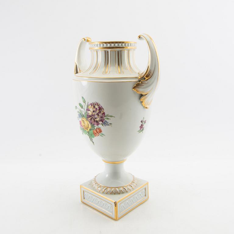 Urn/Vase "Juliane Marie porcelain" Royal Copenhagen Denmark first half of the 20th century.