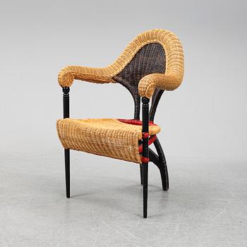 BOREK SIPEK, an armchair KARMSTOL, "Libra / Prokok" for Driade, designed in 1988.