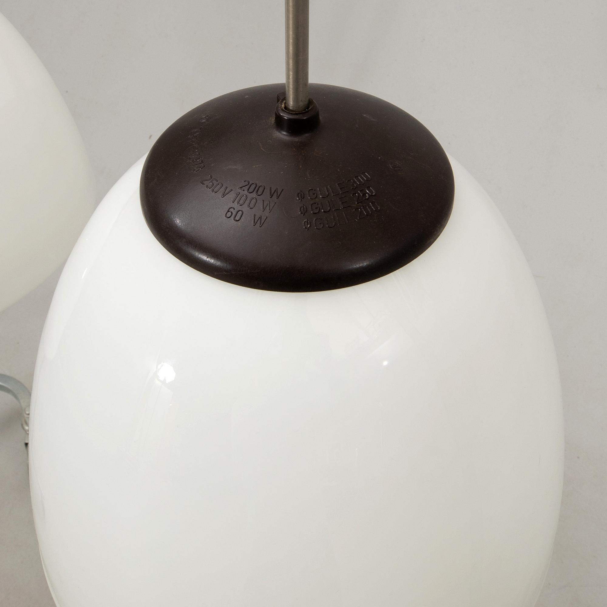 Ceiling lamps, a pair, 20th century.