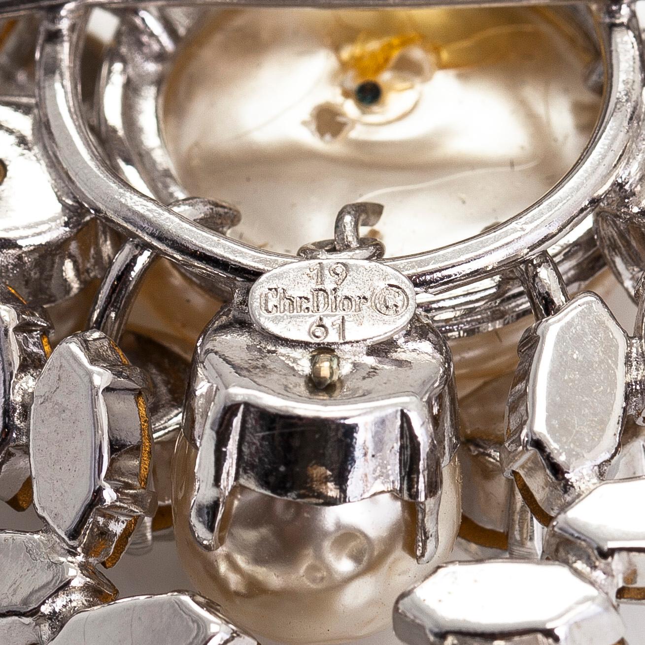 Christian Dior, a costume jewellery brooch, 1961.