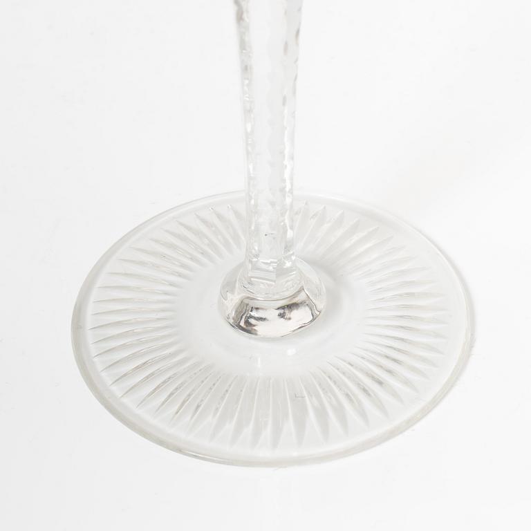 Wine glasses, 20th century (13 pcs).