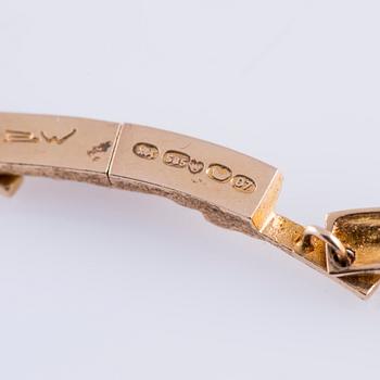 BJÖRN WECKSTRÖM, COLLIER Tundra, 14K guld. Lapponia 1967. Vikt 30 g.