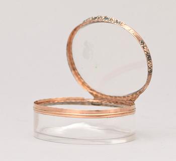 DOSA, bergskristall samt guld, 1800-tal.