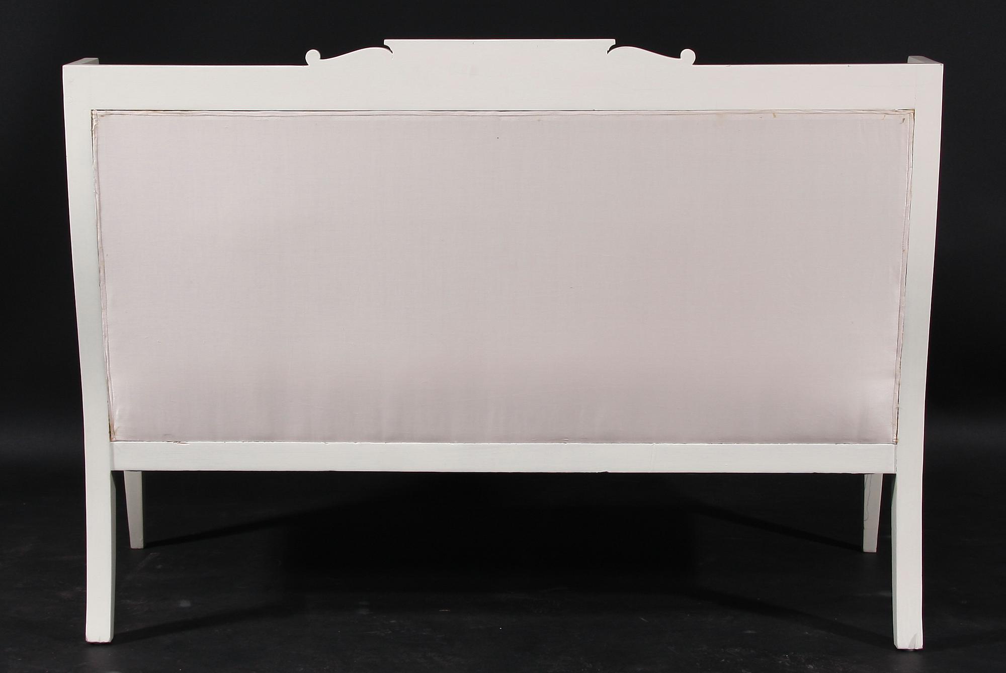 SALONGSGRUPP, 6 delar, empirestil, omkring 1900.