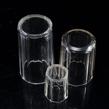 ELIS BERGH, a 'Karlberg' part glass service, Kosta (67 pieces).