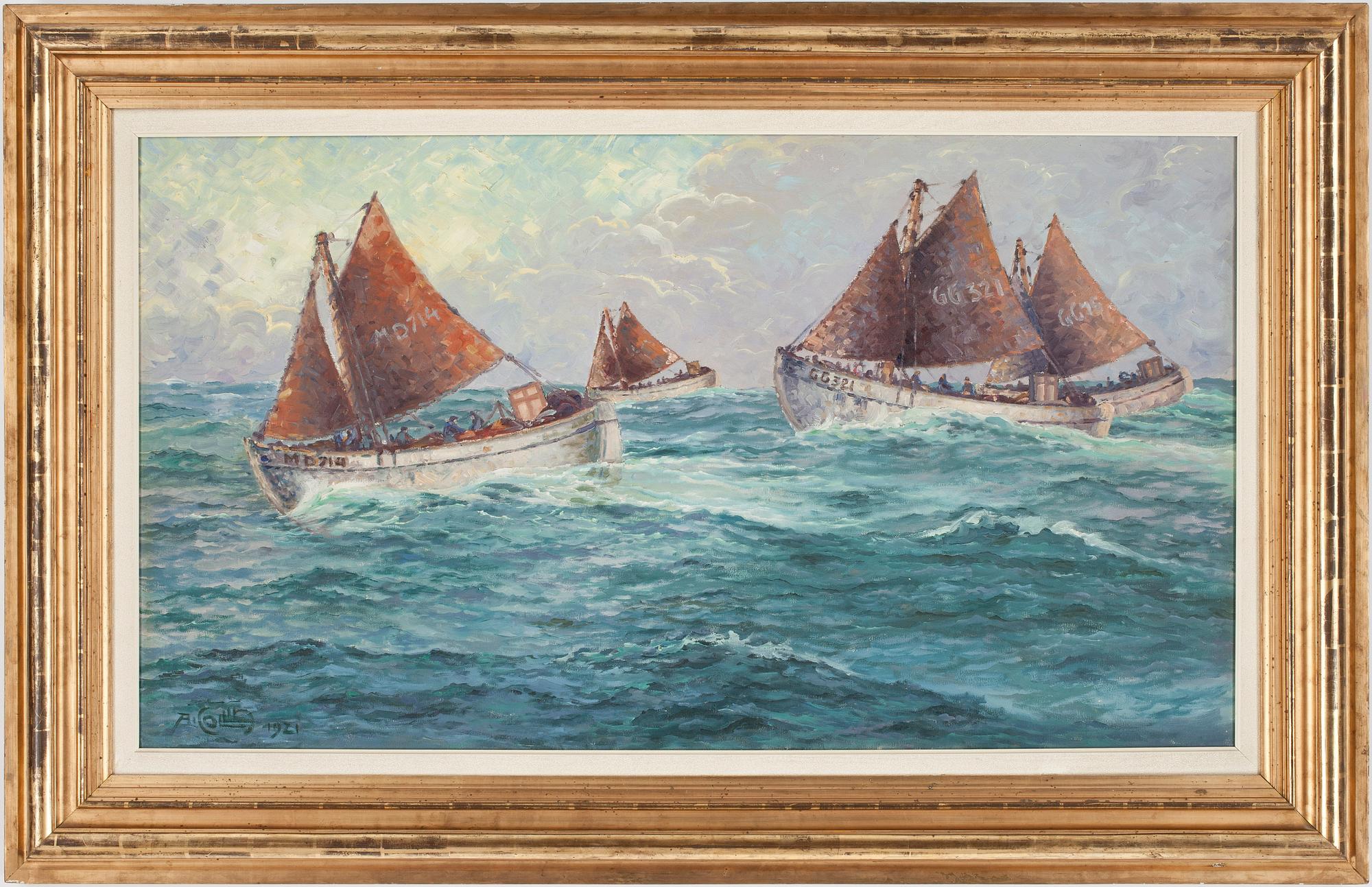 ALFRED COLLIN, olja på duk, signerad och daterad 1921.