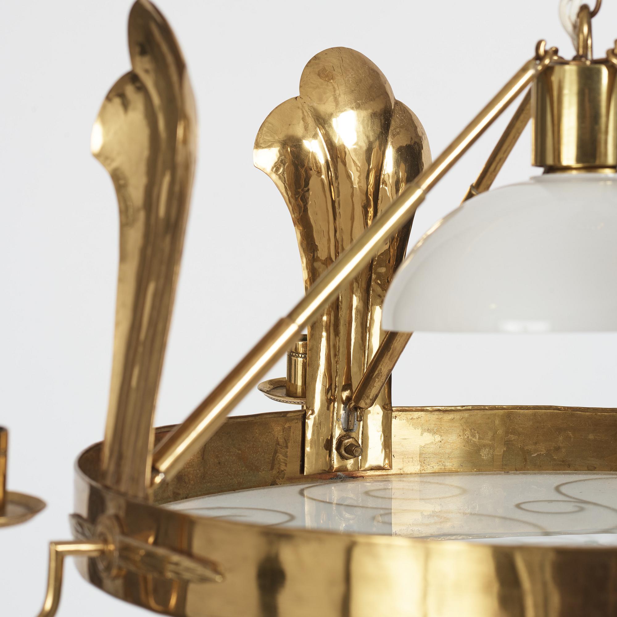 Lars Holmström, taklampa, Arvika, Swedish Grace, 1920-30-tal.