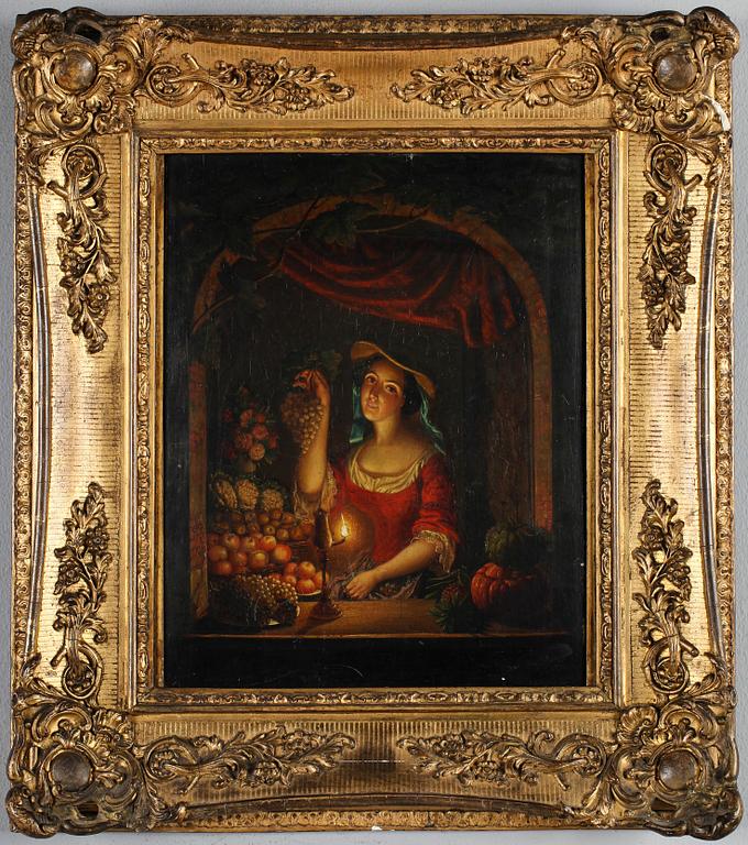 OIDENTIFIERAD KONSTNÄR, olja på pannå, ej signerad, 1800-tal.