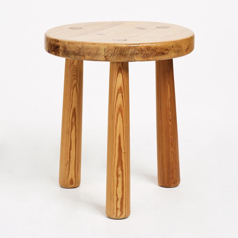 Axel Einar Hjorth, a pine stool "Utö", Nordiska Kompaniet, 1930's.