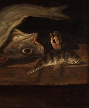 Isaac van Duynen Attributed to, Still Life with Fish.