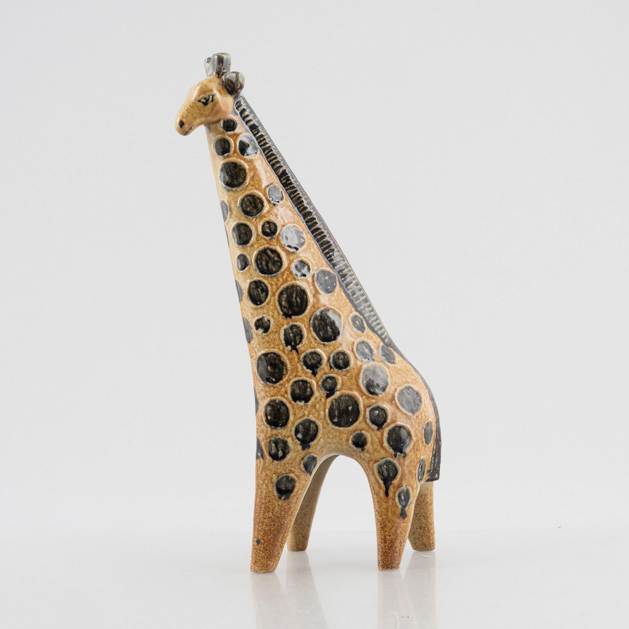 Lisa Larson, a 'Giraff' stoneware figurine, from the series 'Stora Zoo', Gustavsberg.