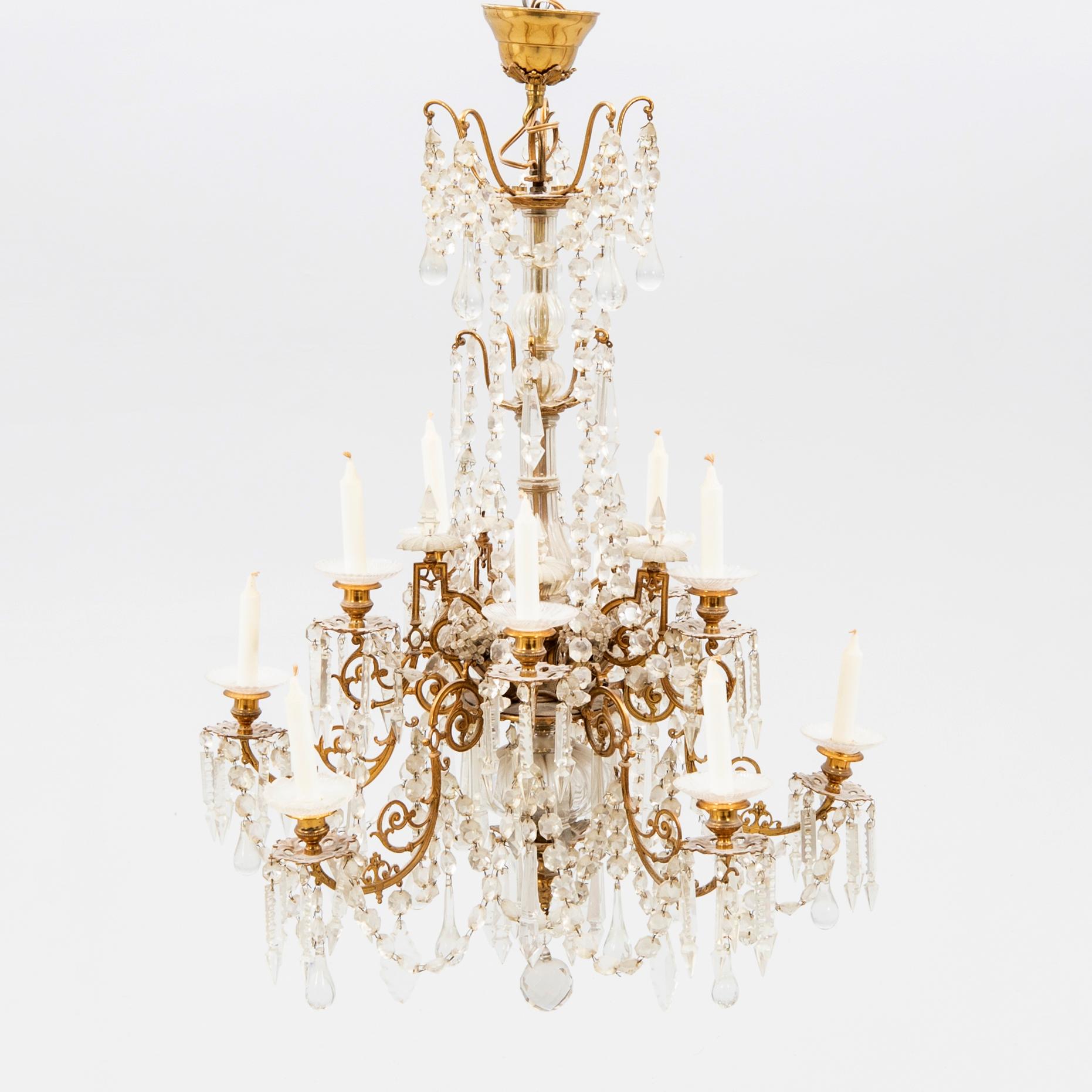 Ljuskrona Oskariansk omkring år 1900.