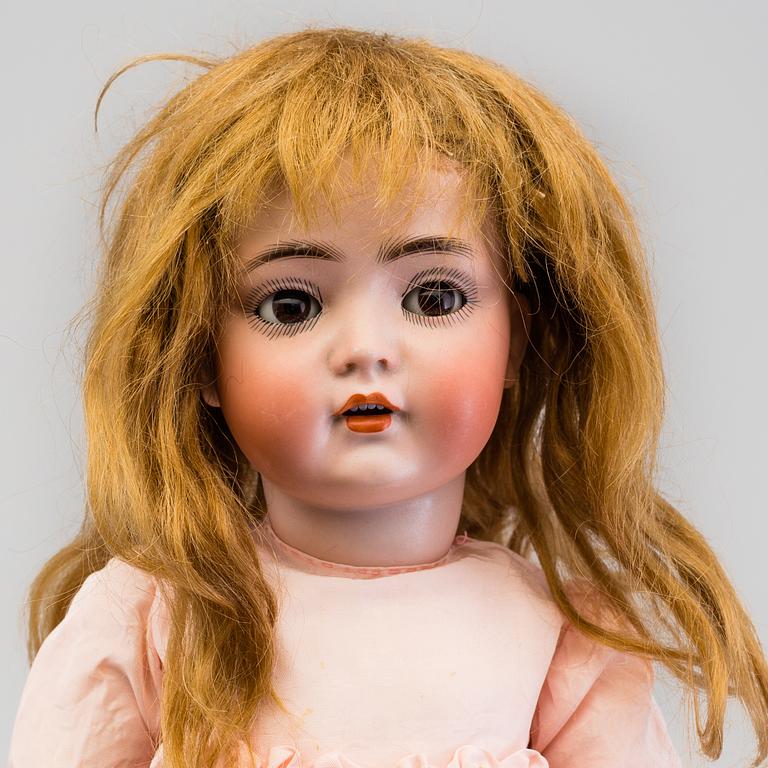 A Simon & Halbig 117n bisque head doll, Germany.