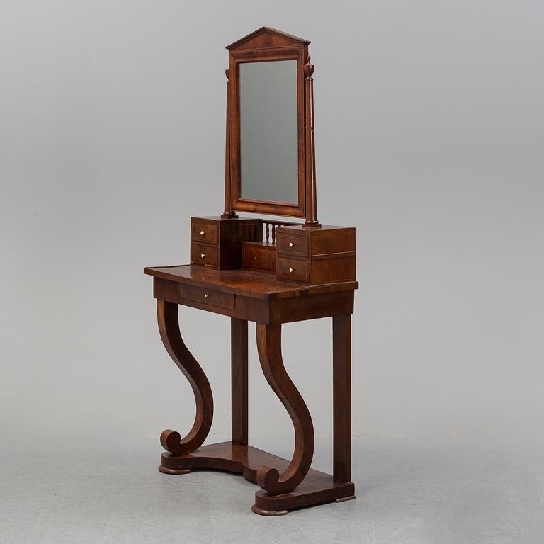 A 19th century Swedish Empire mahogany dressing table.