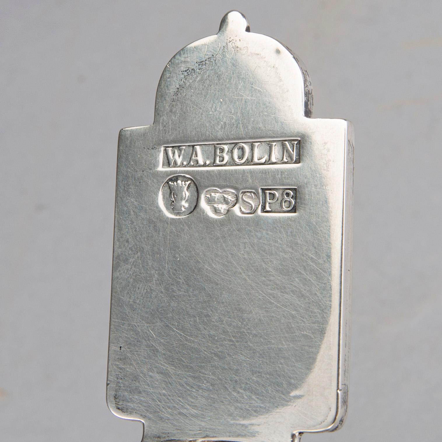 W.A. BOLIN, kovsh / plate, silver, Stockholm 1941, 203g.