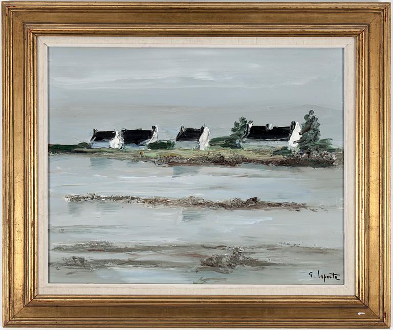 GEORGES LAPORTE, oil on canvas, signed G Laporte. Also signed G. Laporte on verso.