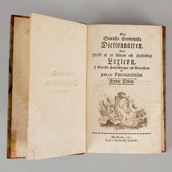 Economiska dictionnairen, 1779-1806 (4 vol).