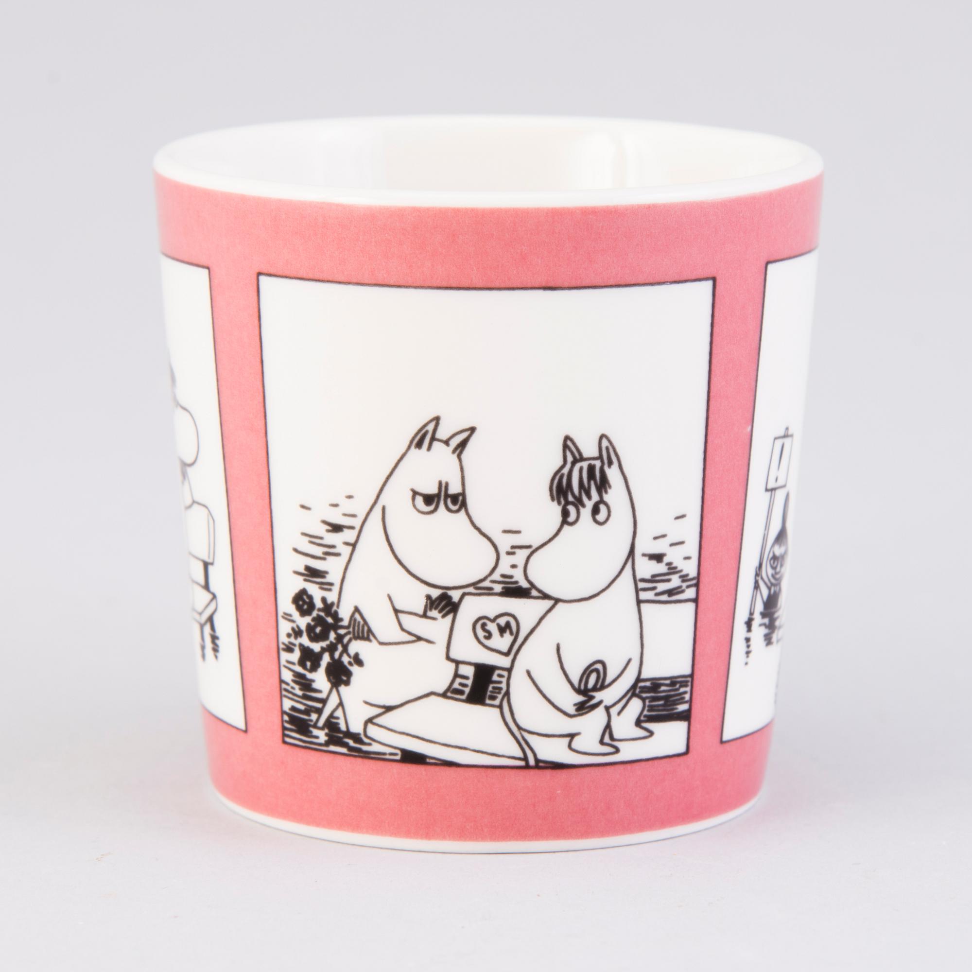 MUUMIMUKI, posliinia, "Muki roosa", Moomin Characters, Arabia 1990-1993.