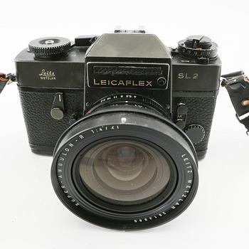 Leica camera with 4 lenses.