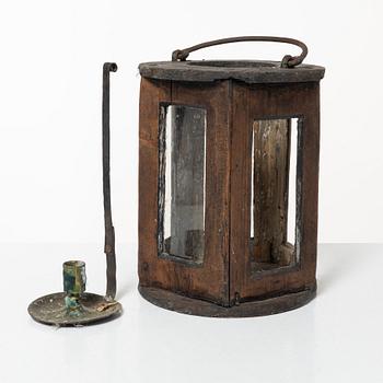 Lantern, folk art, 19th century.