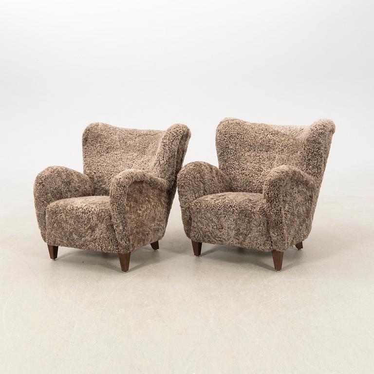 Fåtöljer ett par Scandianvian modern 1940-tal.
