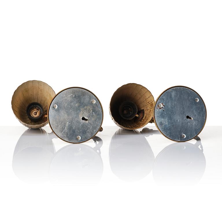 Harald Notini, a pair of table lamps, model '15470', Arvid Böhlmarks Lampfabrik, Sweden, 1940s.