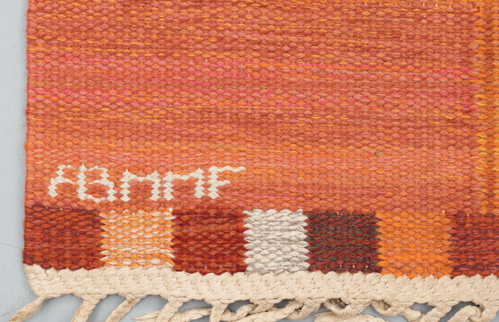 MATTA. "Fasad orange". Rölakan. 253 x 175,5 cm. Signerad AB MMF MR.