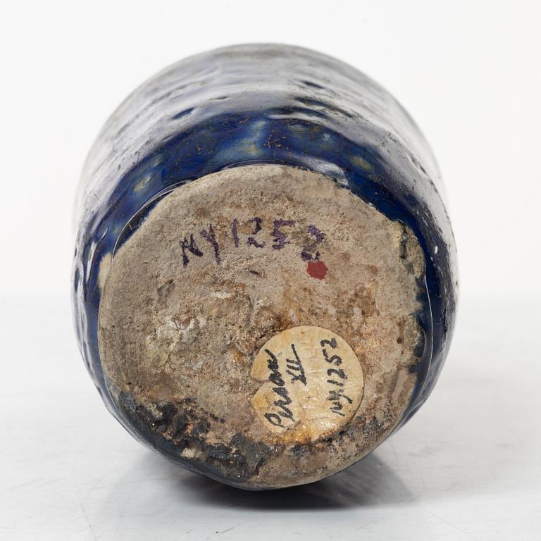 A Kashan pottery vase, central Persia 13th century.